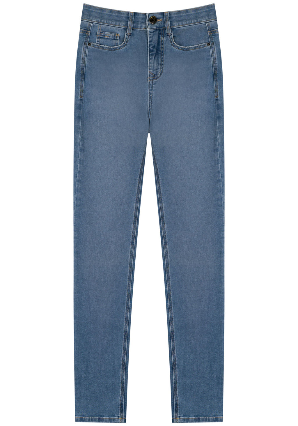 Calça Jeans Skinny Com Cintura Alta Lez A Lez Feminino 2370E