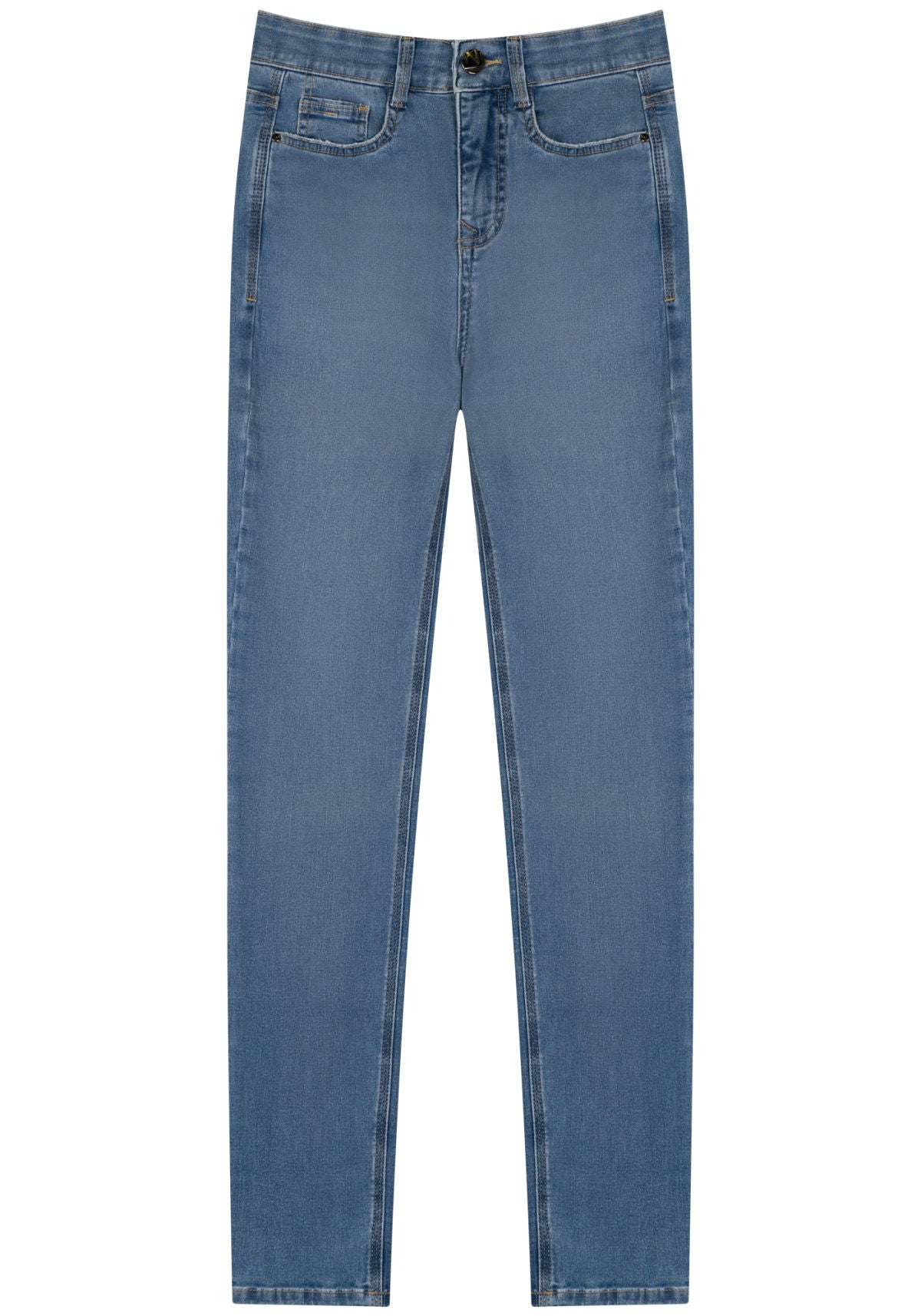 Calça Jeans Skinny Com Cintura Alta Lez A Lez Feminino 2370E