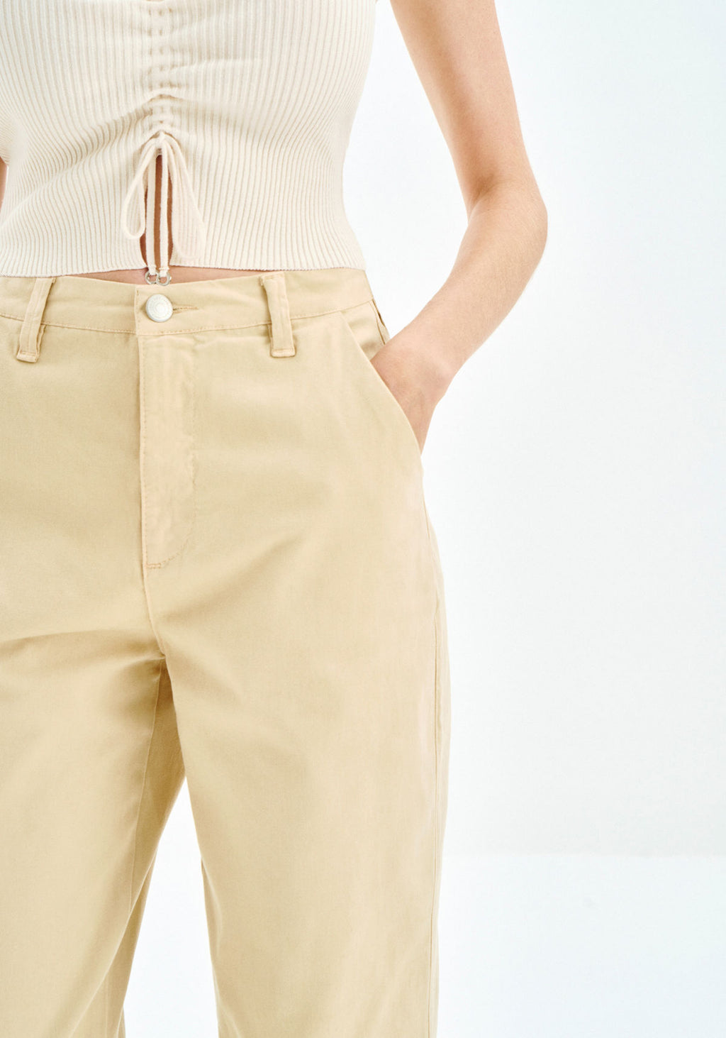 Calça Sarja Slim Cropped Cintura Lez A Lez Feminino 9416L