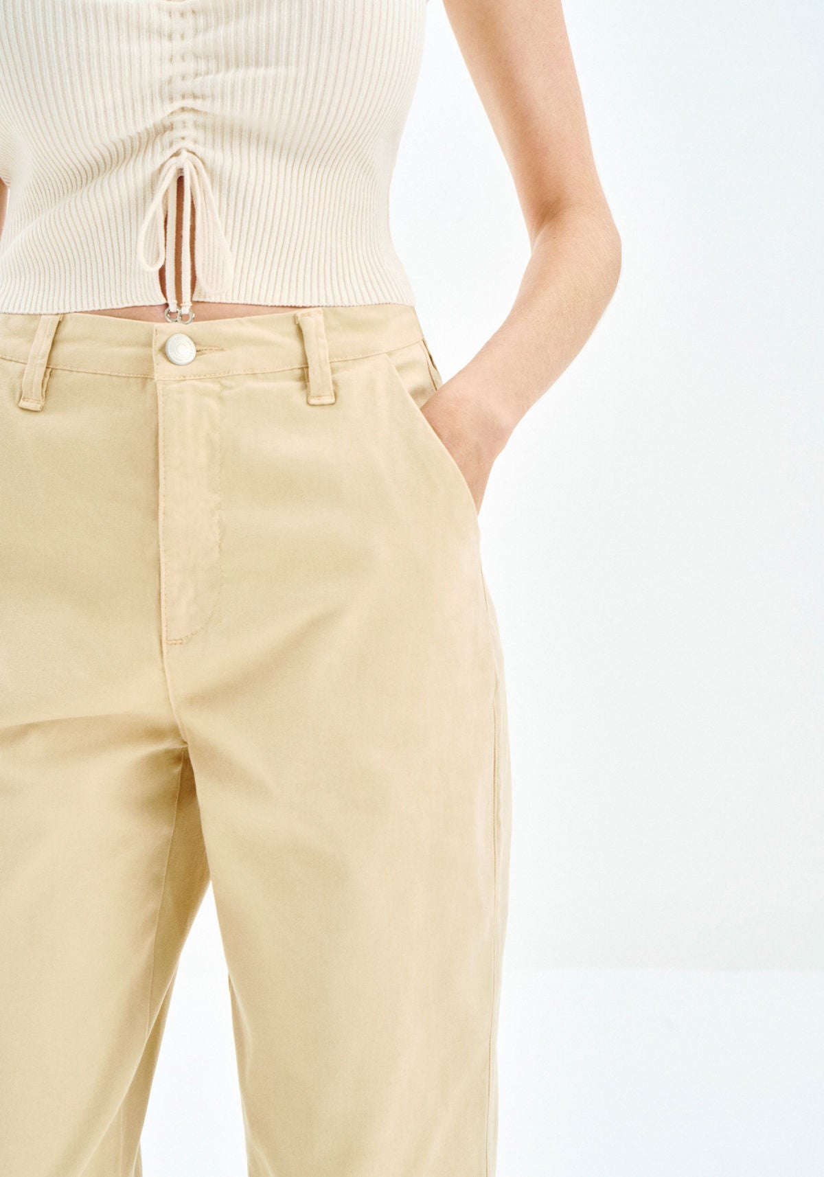 Calça Sarja Slim Cropped Cintura Lez A Lez Feminino 9416L