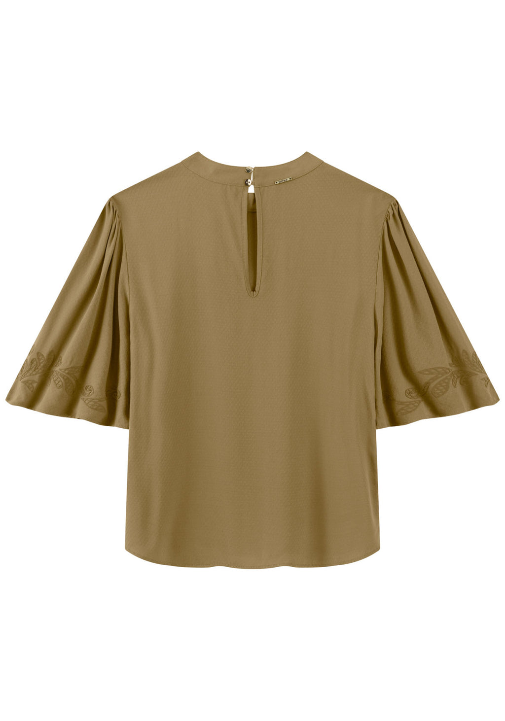 Blusa De Mangas Curtas Com Estampa Lez A Lez Feminino 7802E