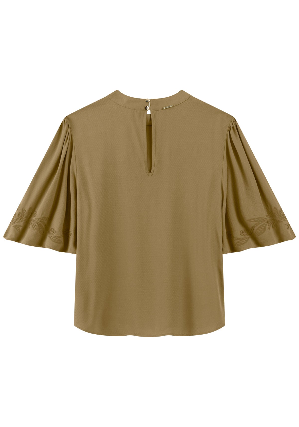 Blusa De Mangas Curtas Com Estampa Lez A Lez Feminino 7802E