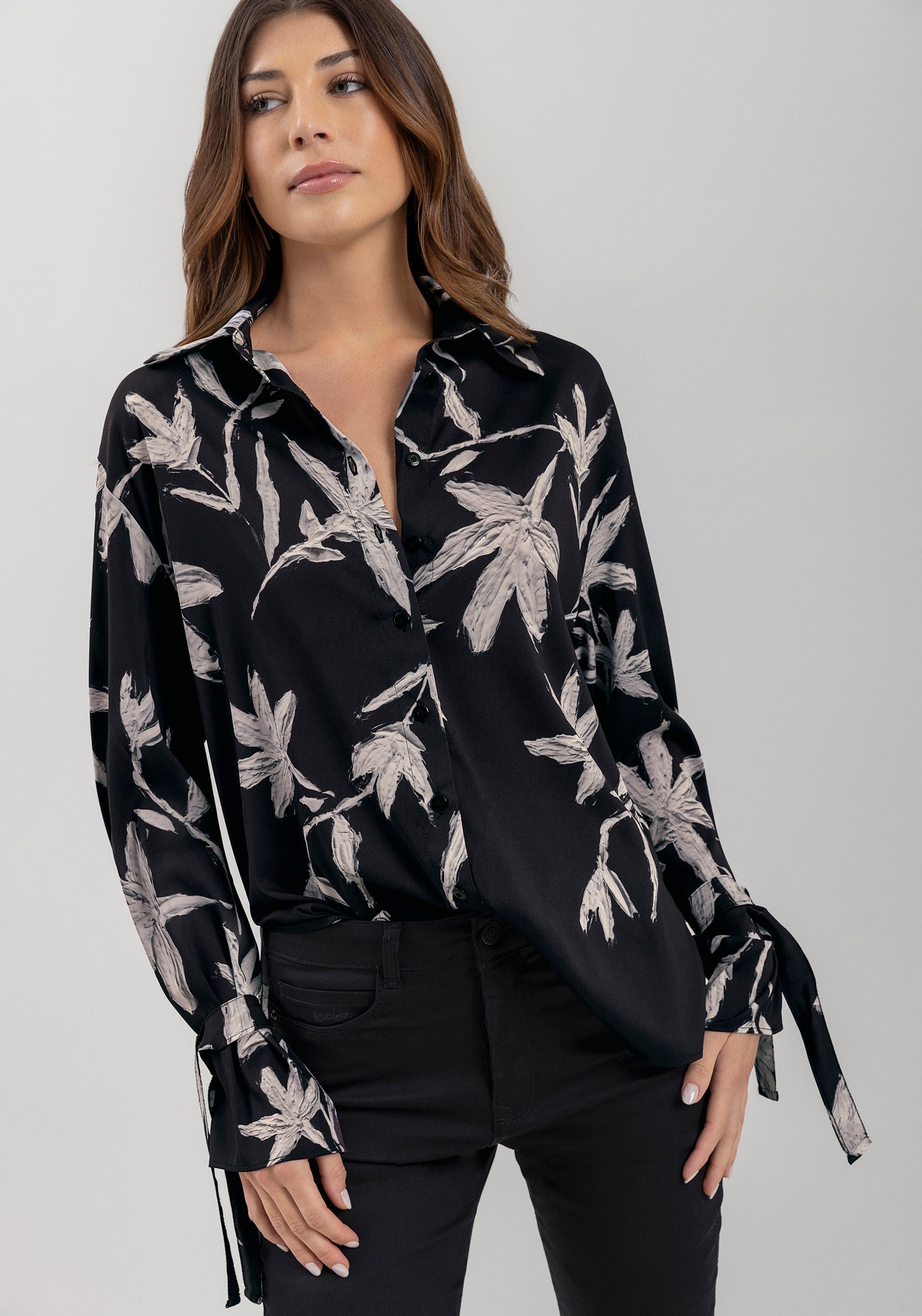 Camisa Alongada Estampada Lez A Lez Feminino 7235E