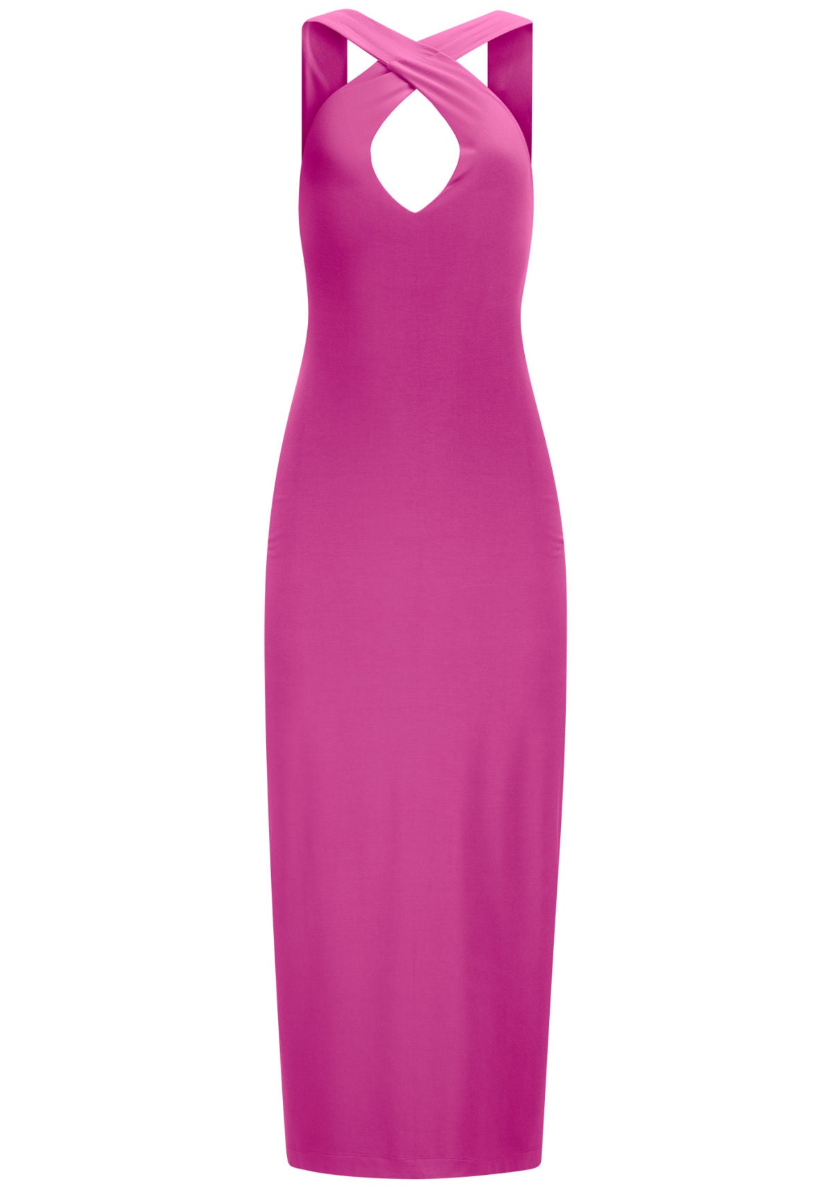Vestido Midi Alongado em Malha Lez A Lez Feminino 3226E