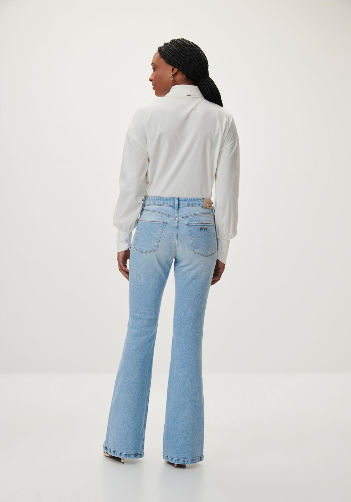 Calça Jeans Flare Estonada Lez A Lez Feminino 7894L