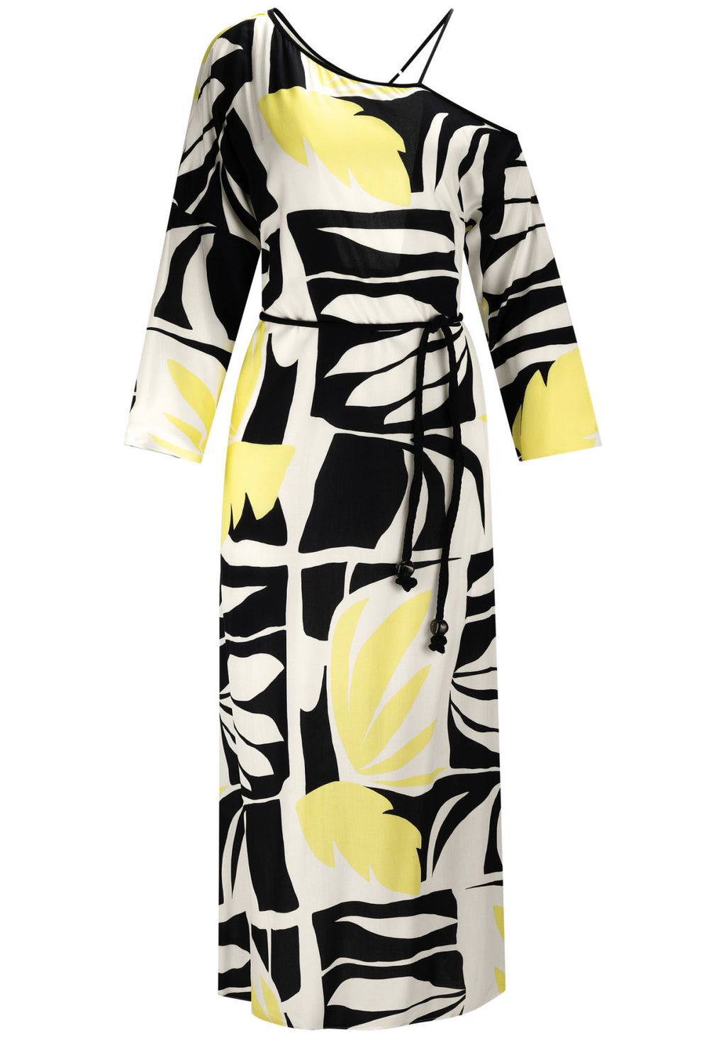 Vestido Midi Estampado com Decote Lez A Lez Feminino 6961L