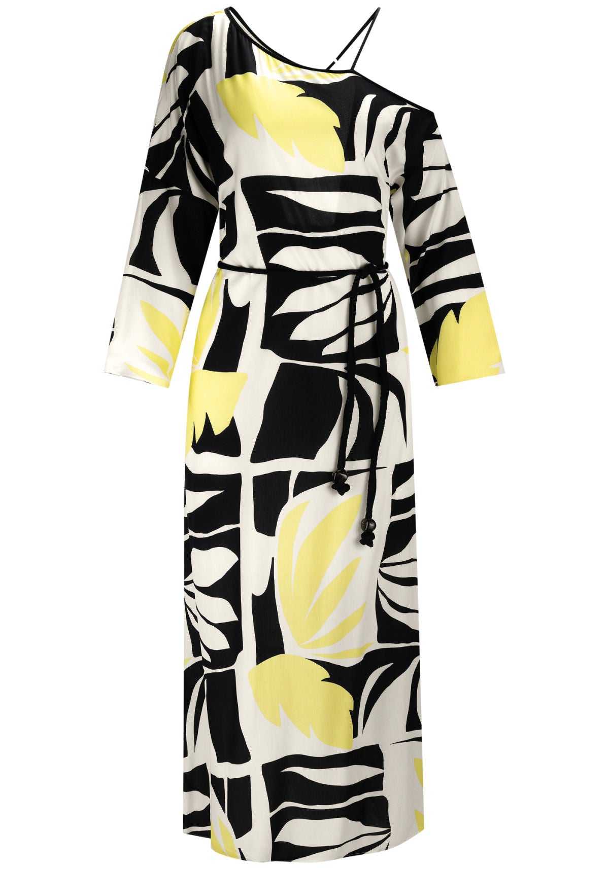 Vestido Midi Estampado com Decote Lez A Lez Feminino 6961L