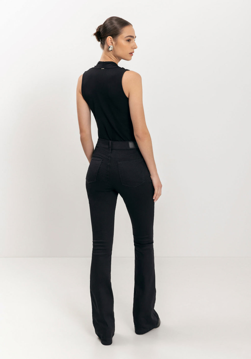 Calça Jeans Boot Cut Cintura Alta Lez A Lez Feminino 1592E