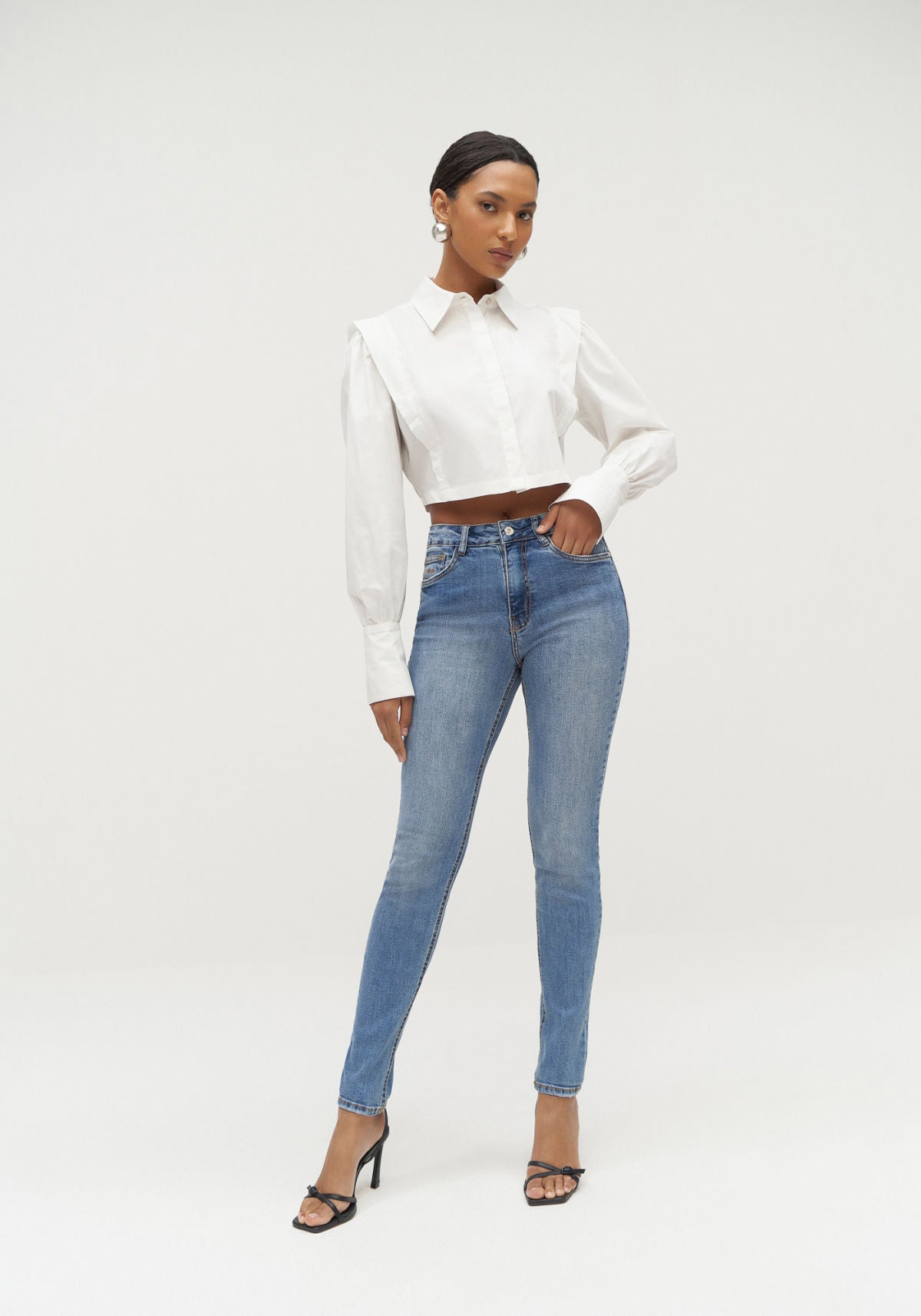Calça Jeans Skinny Estonada Lez A Lez Feminino 2179L