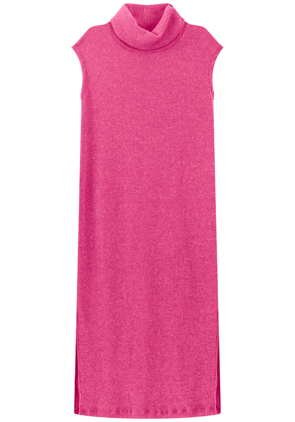 Vestido Canelado De Mangas Curtas Lez A Lez Feminino 7895E