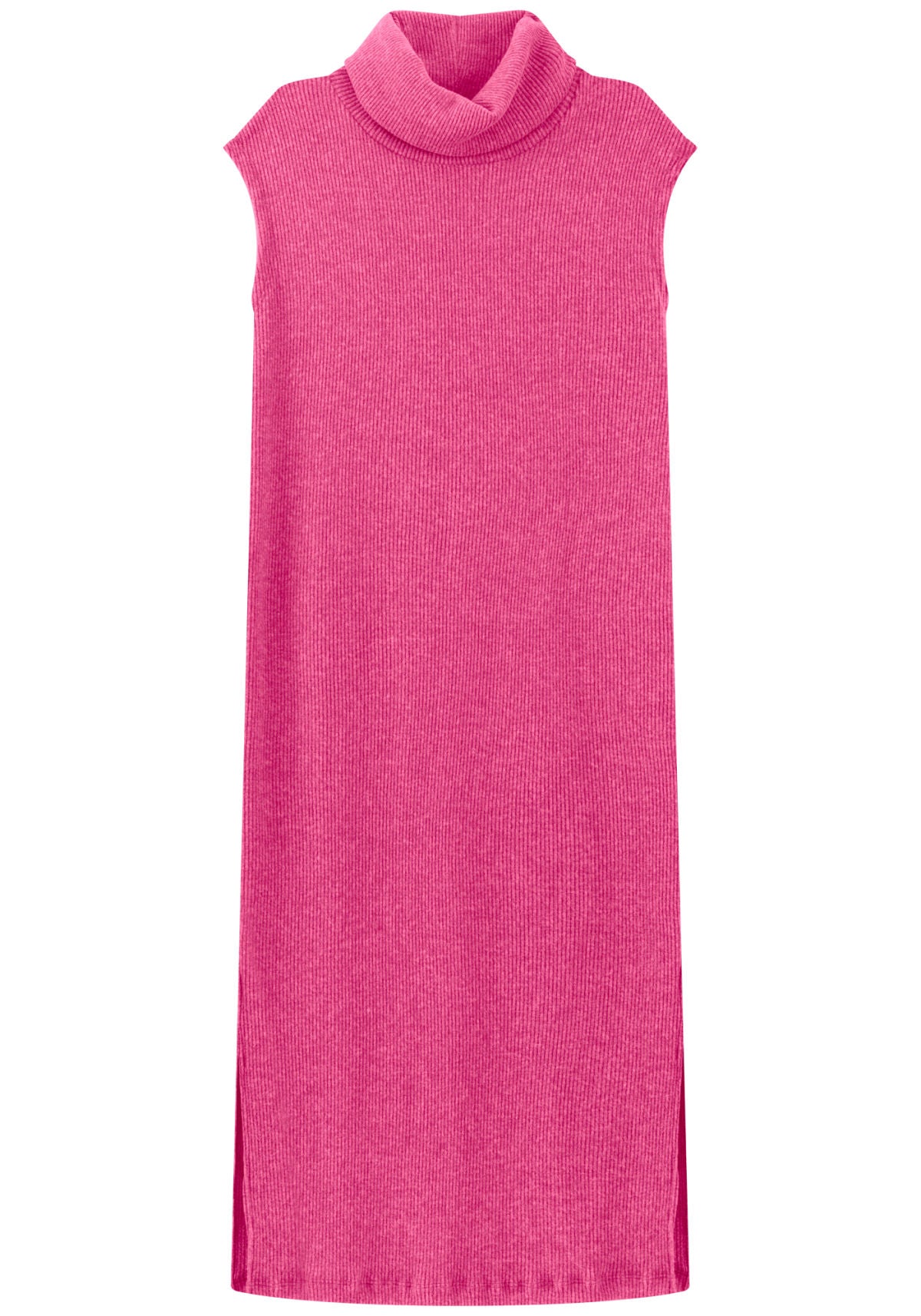 Vestido Canelado De Mangas Curtas Lez A Lez Feminino 7895E