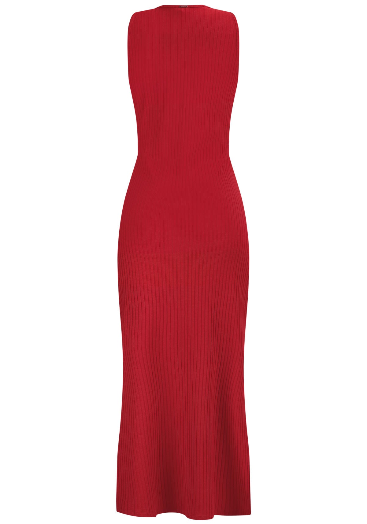 Vestido Midi Canelado com Amarração Lez A Lez Feminino 6920L