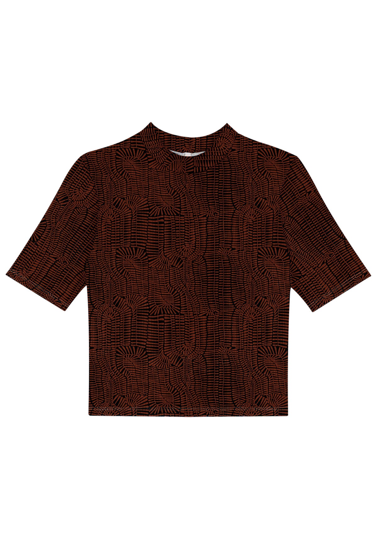 Blusa Manga Curta Canelada Lez A Lez Feminino 5016L