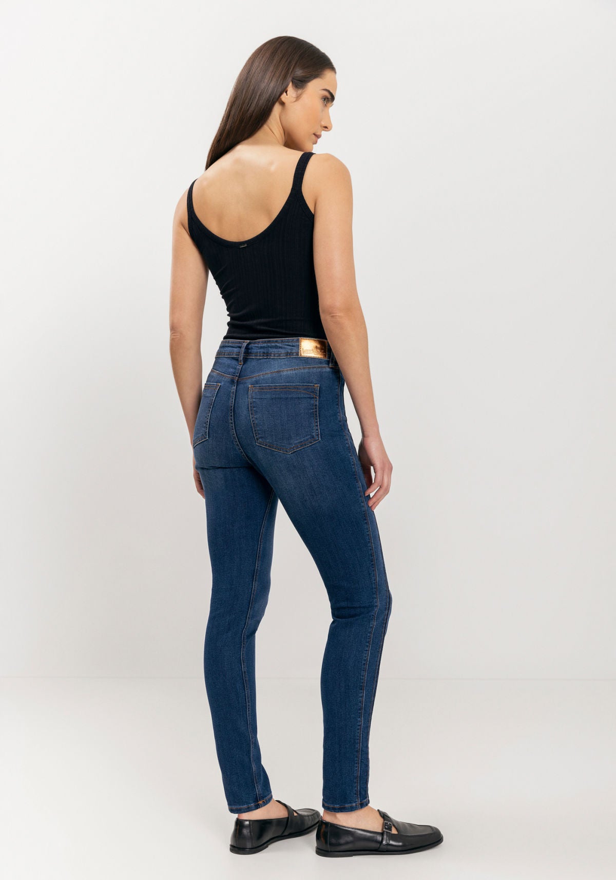 Calça Jeans Jegging Com Nervuras Lez A Lez Feminino 1517E
