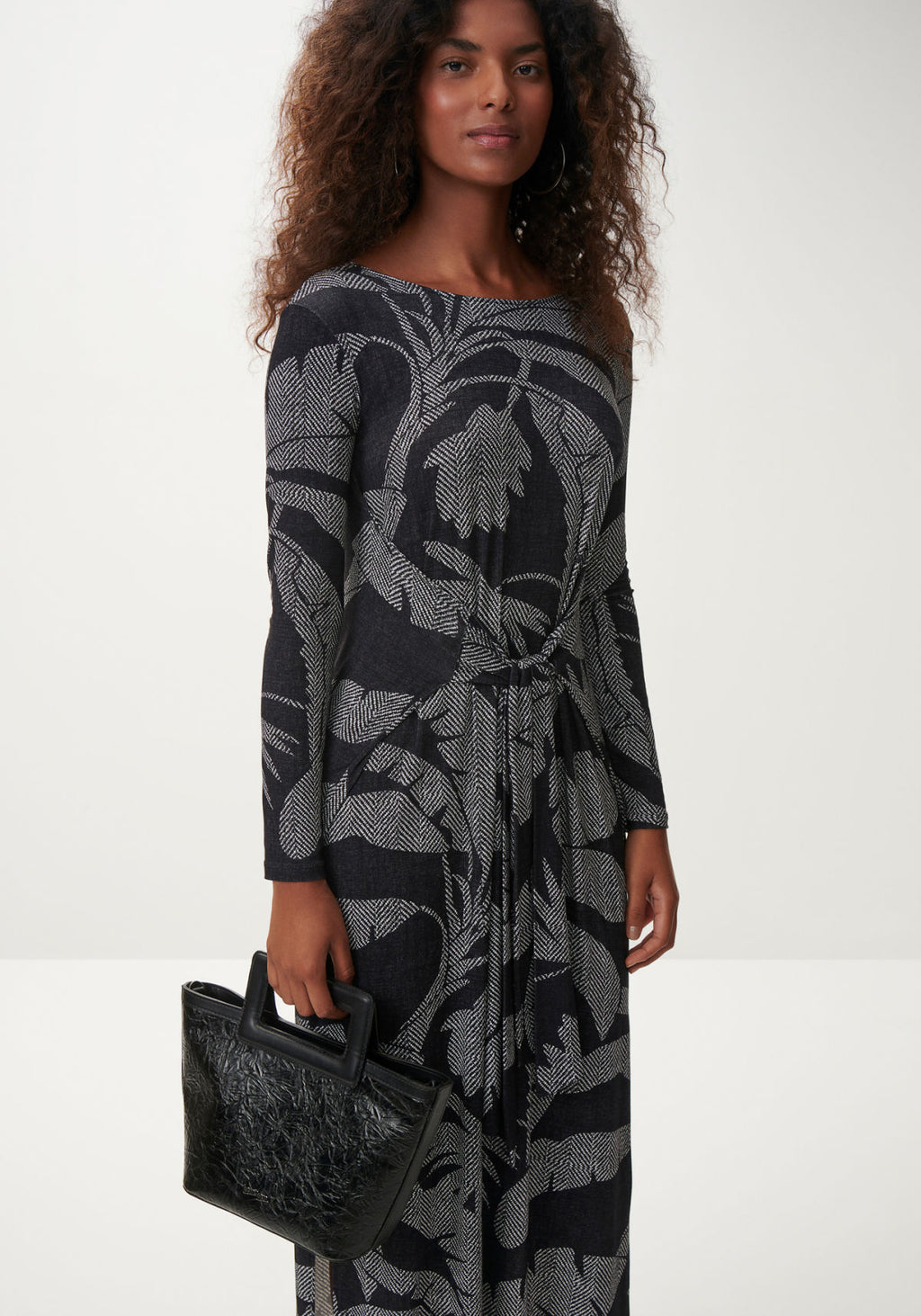 Vestido Manga Longa Estampado Lez A Lez Feminino 5669L
