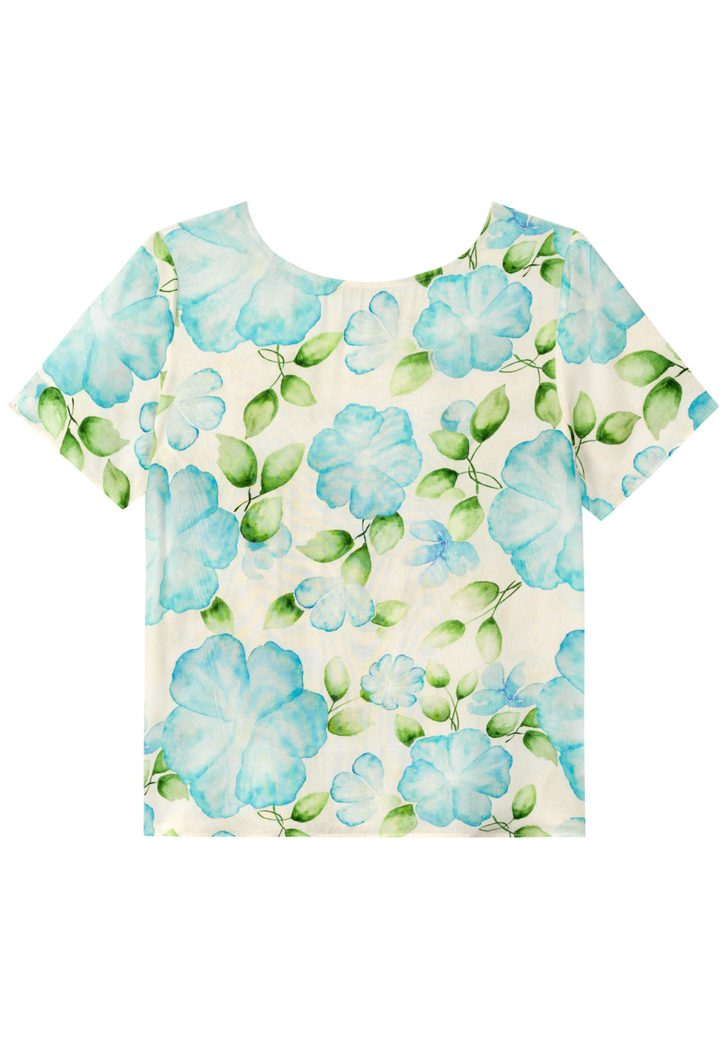 Blusa Estampada Com Mangas Curtas Lez A Lez Feminino 3530E