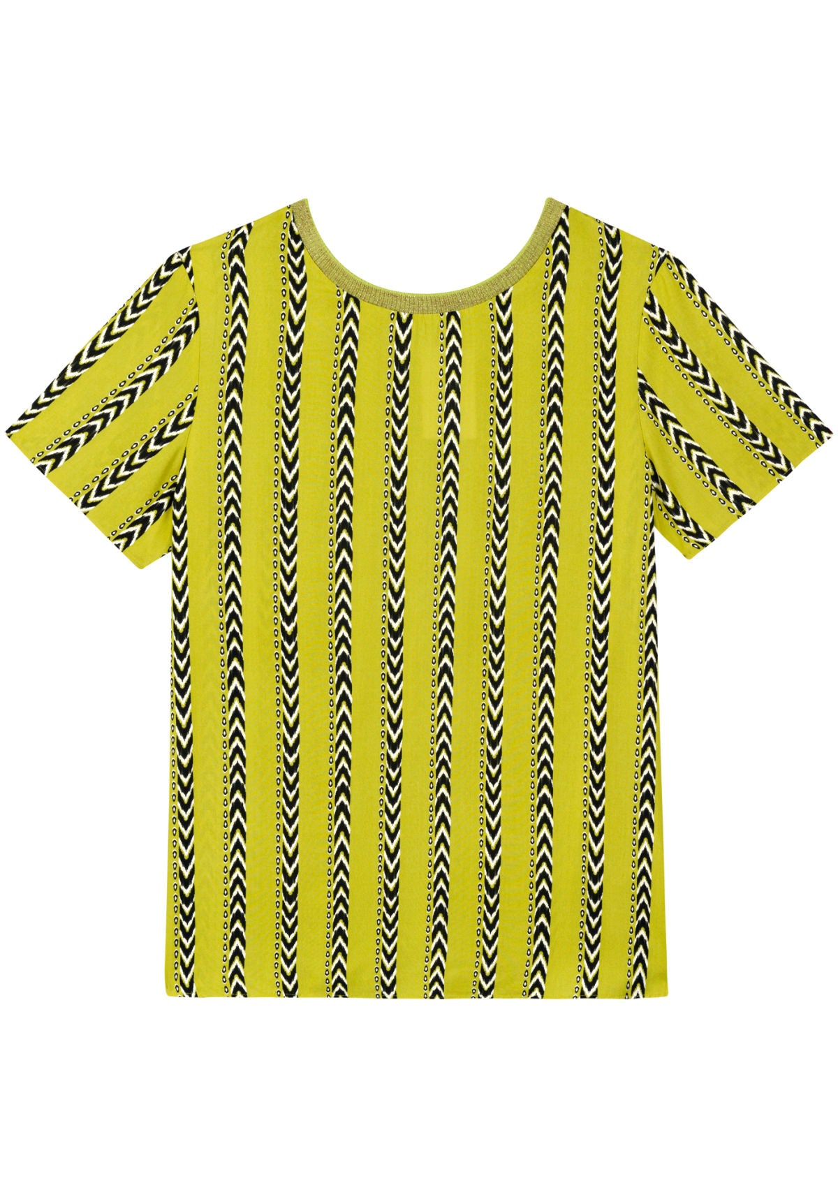 Blusa De Mangas Curtas Estampada Lez A Lez Feminino 3531E
