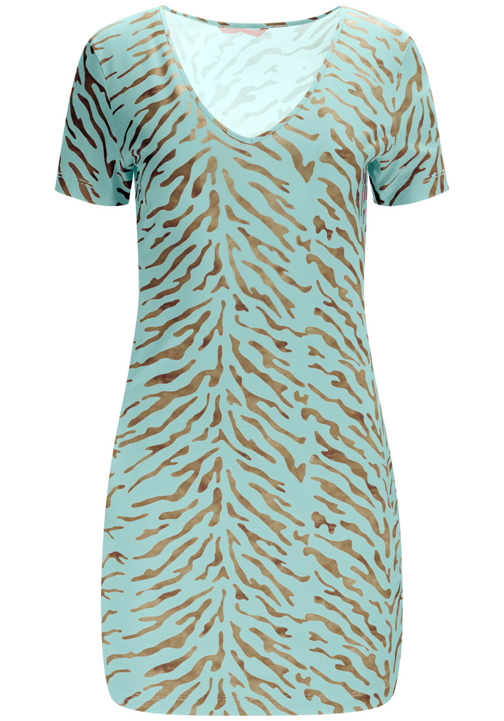 Vestido Curto Estampado em Malha Lez A Lez Feminino 3141E