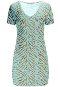 Vestido Curto Estampado em Malha Lez A Lez Feminino 3141E