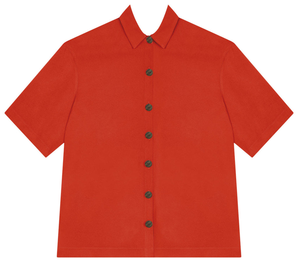 Camisa Manga Curta em Crepe Lez A Lez Feminino 7344L