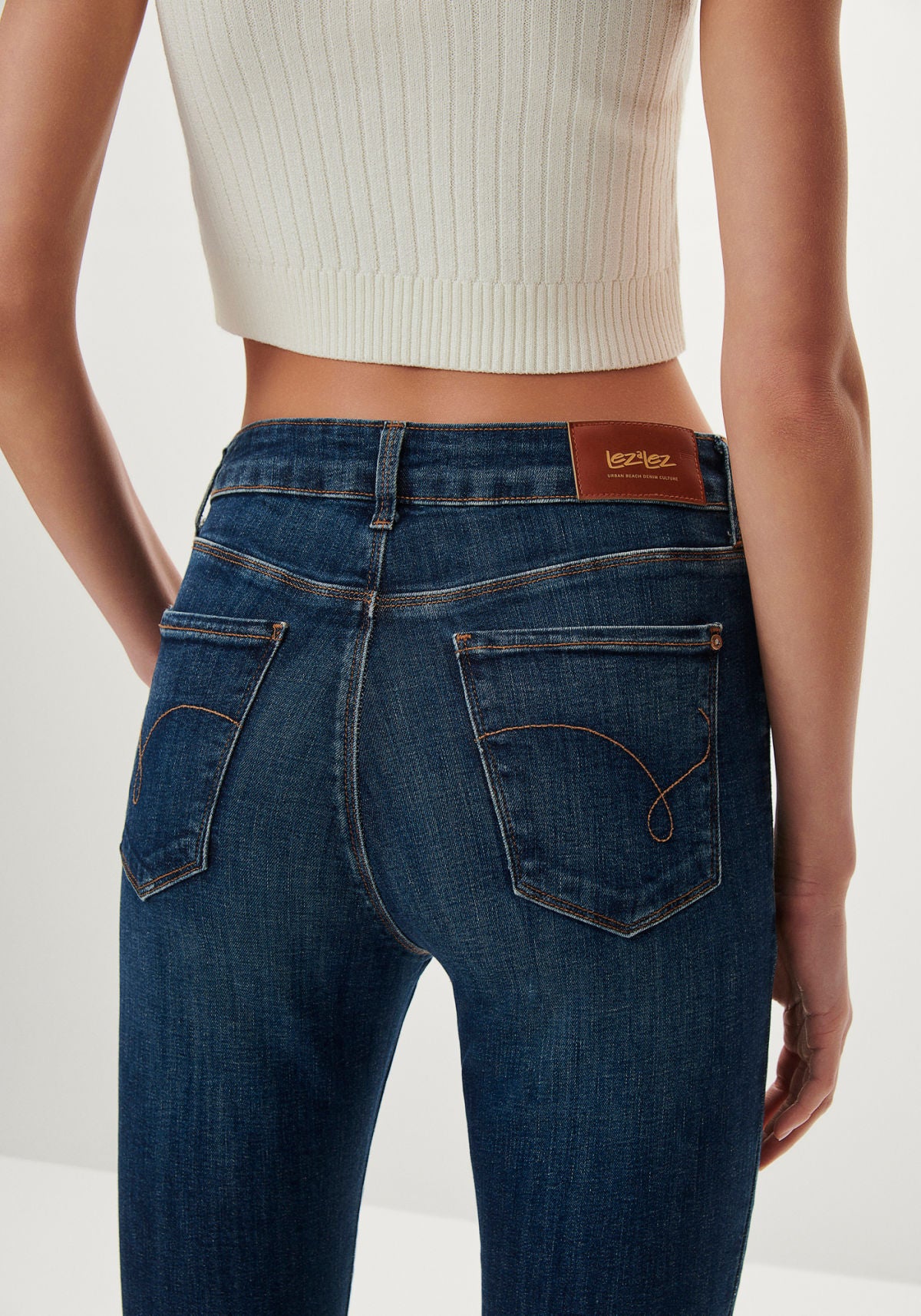 Calça Jeans Skinny Escura Lez A Lez Feminino 7923L