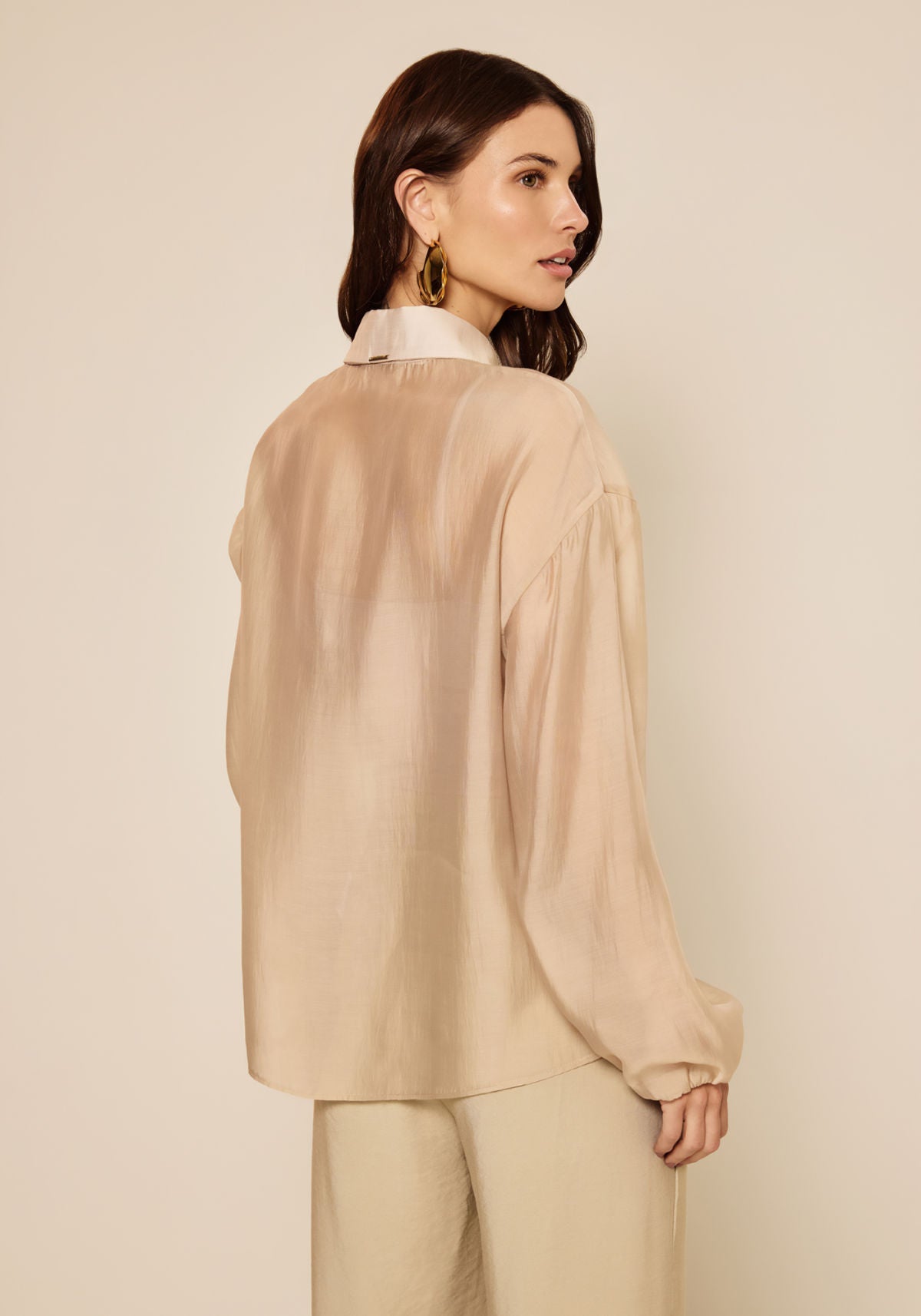 Camisa De Mangas Longas Lez A Lez Feminino 7892E
