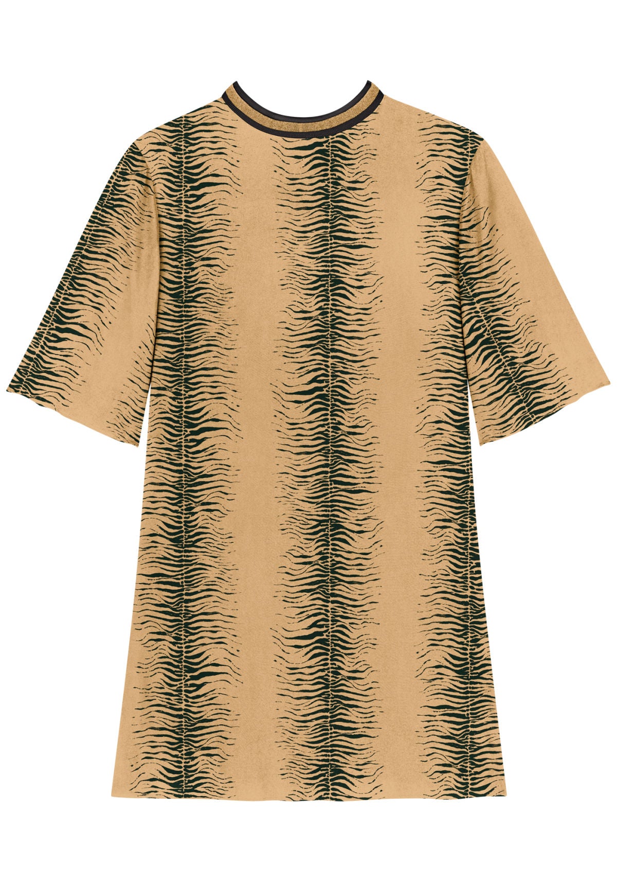 Vestido Curto Estampado Com Manga Lez A Lez Feminino 9250E