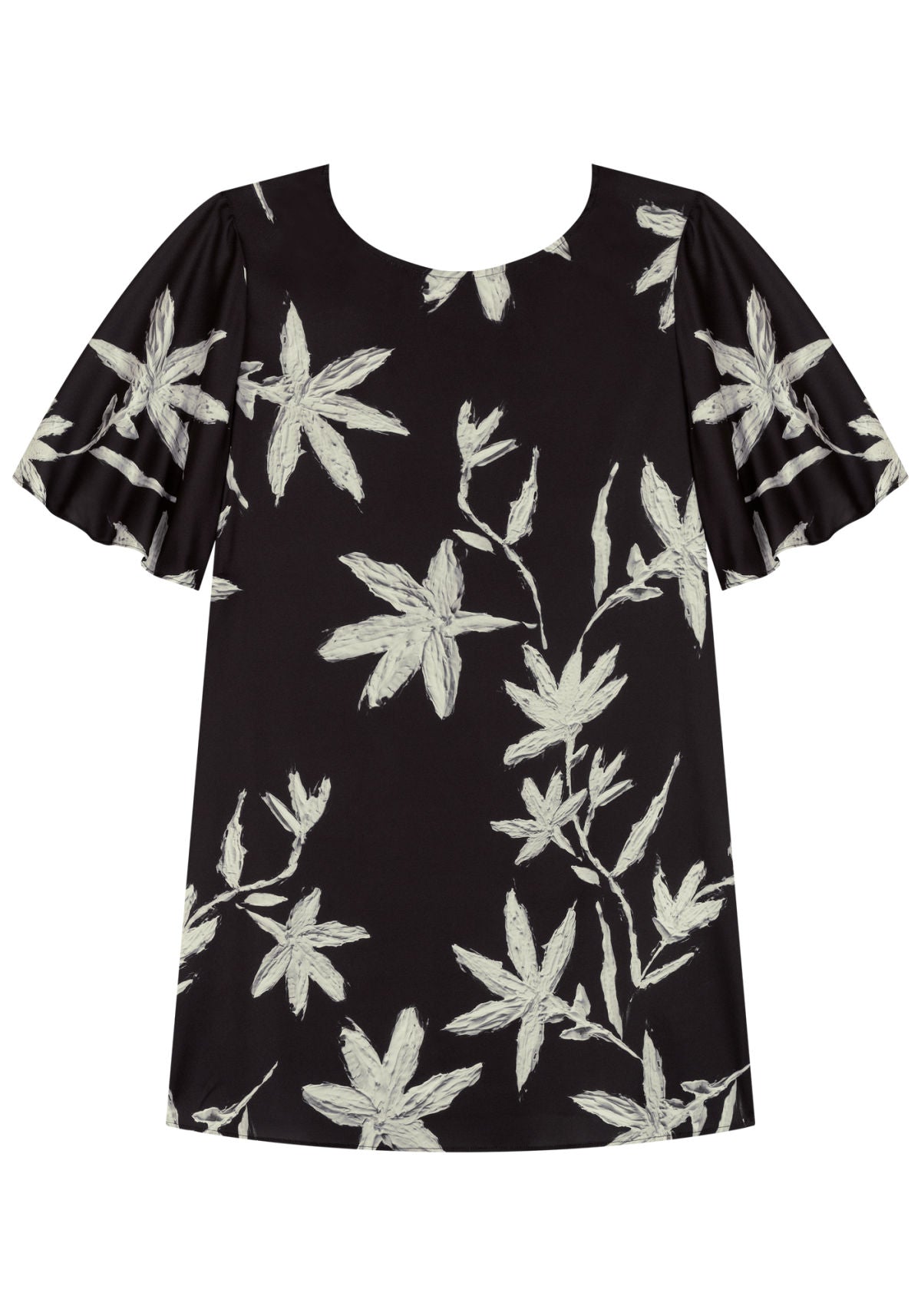 Vestido Curto Fluido Estampado Lez A Lez Feminino 7550E
