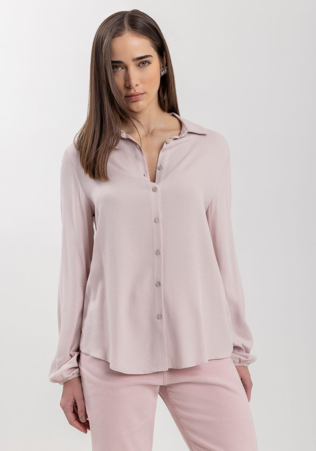 Camisa De Mangas Longas Com Punhos Lez A Lez Feminino 7225E