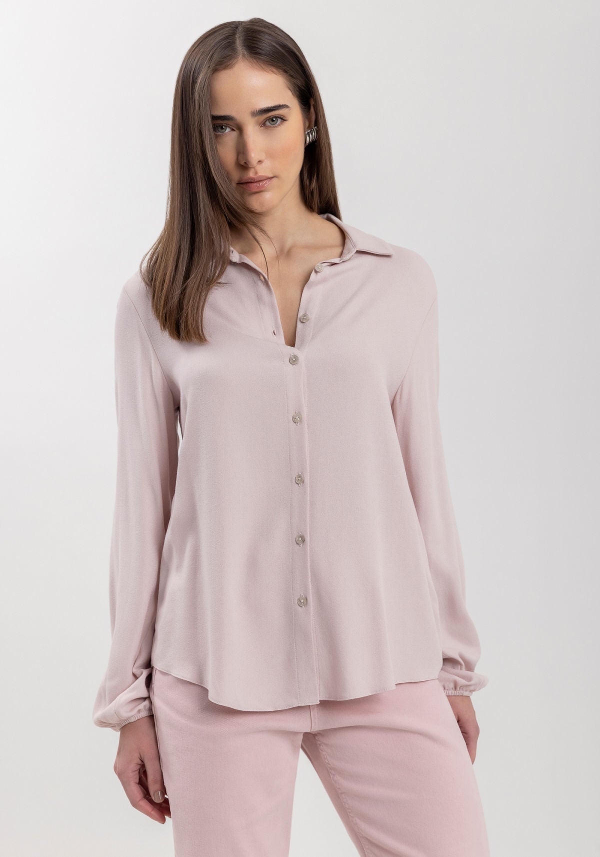 Camisa De Mangas Longas Com Punhos Lez A Lez Feminino 7225E