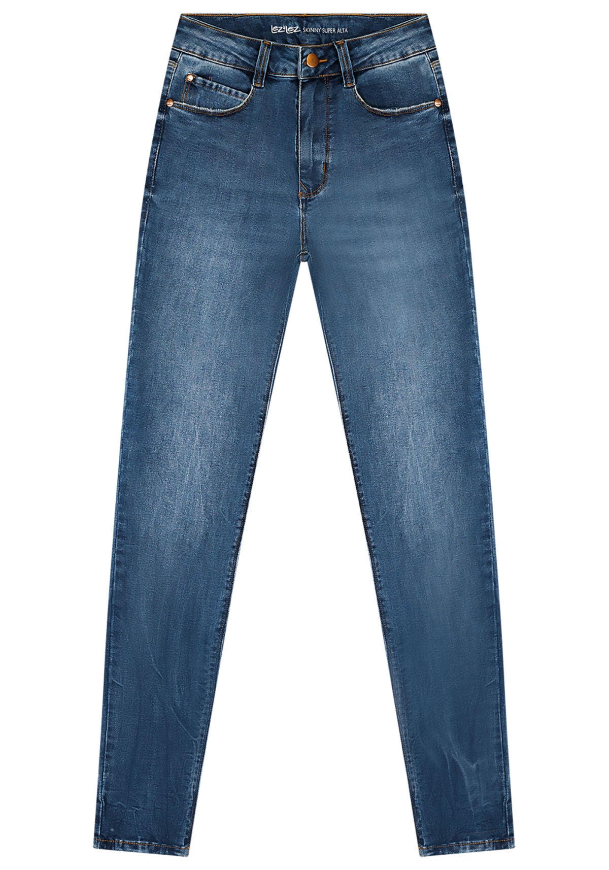 Calça Jeans com Elastano Lez A Lez Feminino 7887L