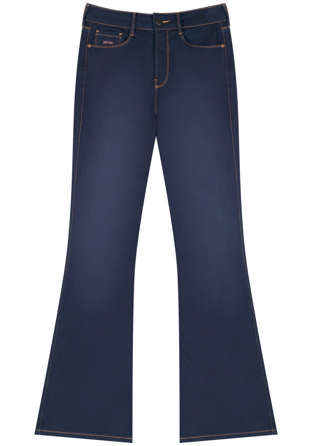 Calça Flare Jeans Com Cintura Alta Lez A Lez Feminino 9365L
