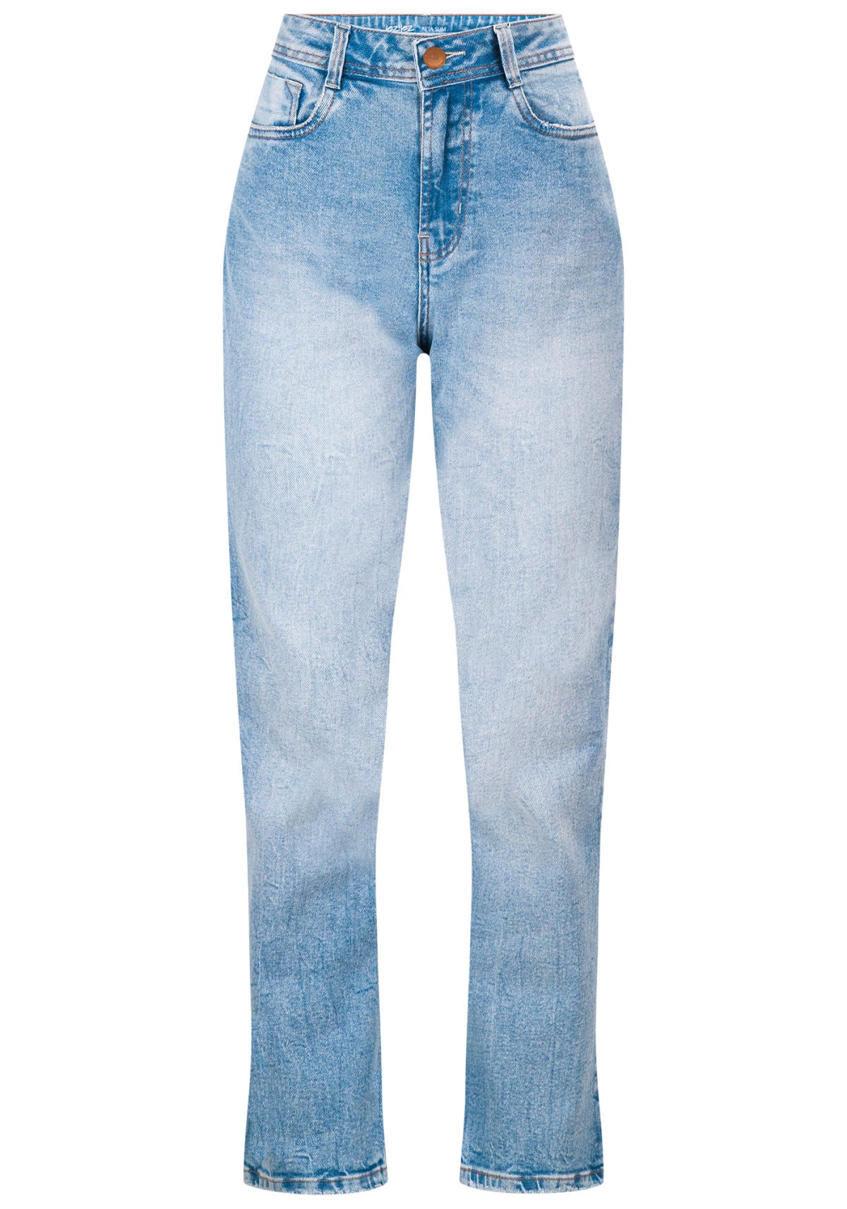Calça Jeans Reta Slim Cropped Lez A Lez Feminino 9399L