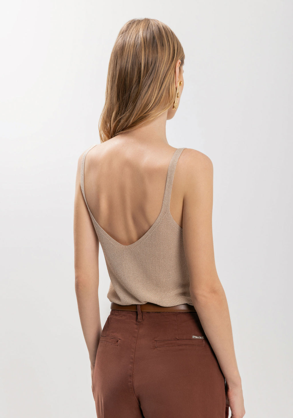 Blusa Regata De Alças Em Malha Lez A Lez Feminino 9304E