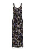 Vestido Midi De Alças Com Decote Lez A Lez Feminino 9149E