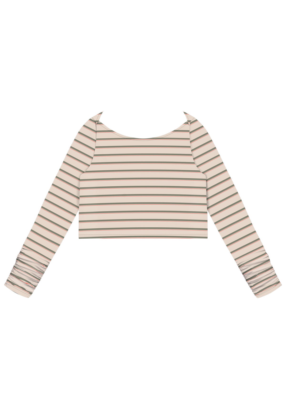 Blusa Manga Longa Cropped Franzido Lez A Lez Feminino 5521L