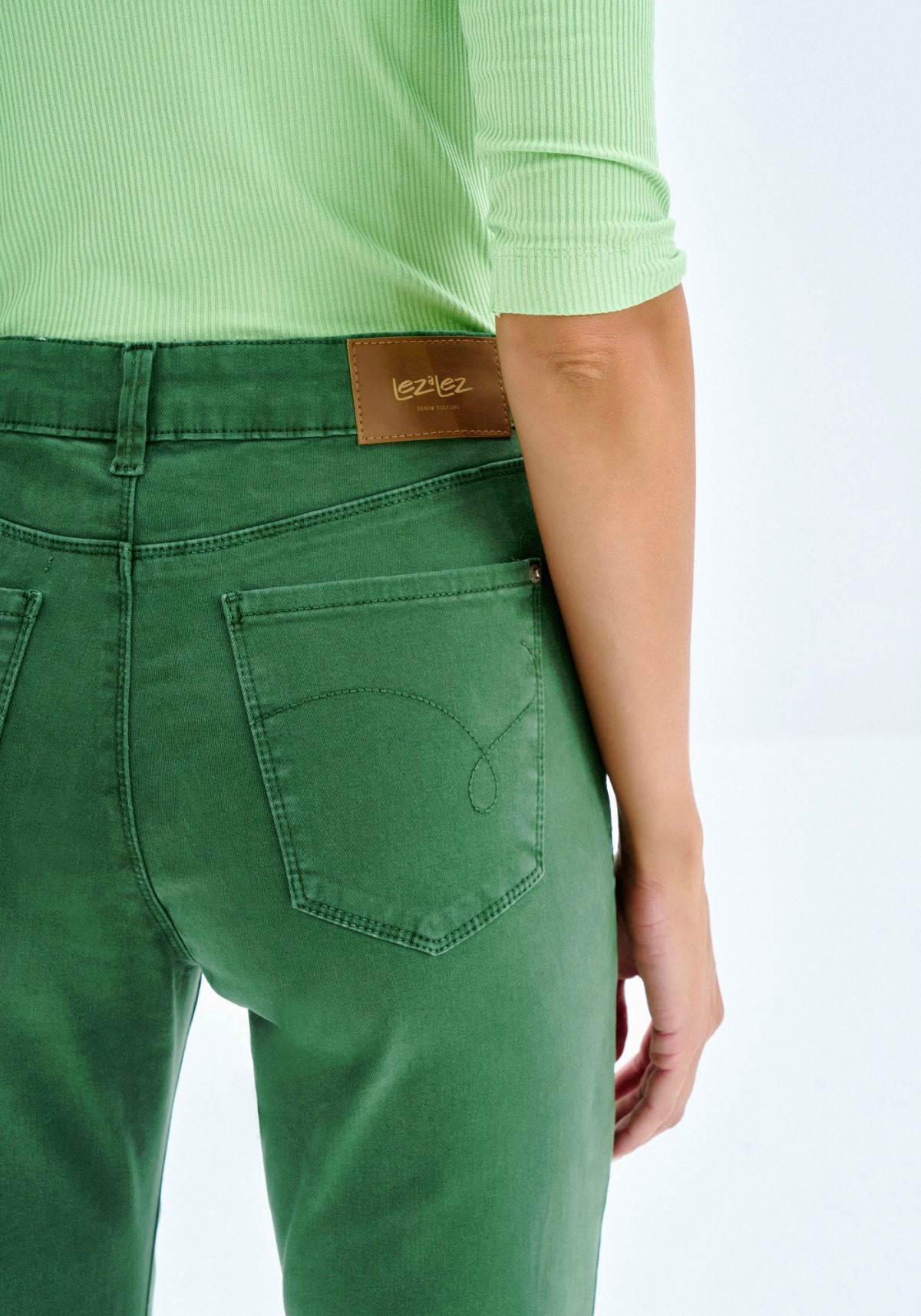Calça Sarja Skinny Cintura Alta Lez A Lez Feminino 9370L