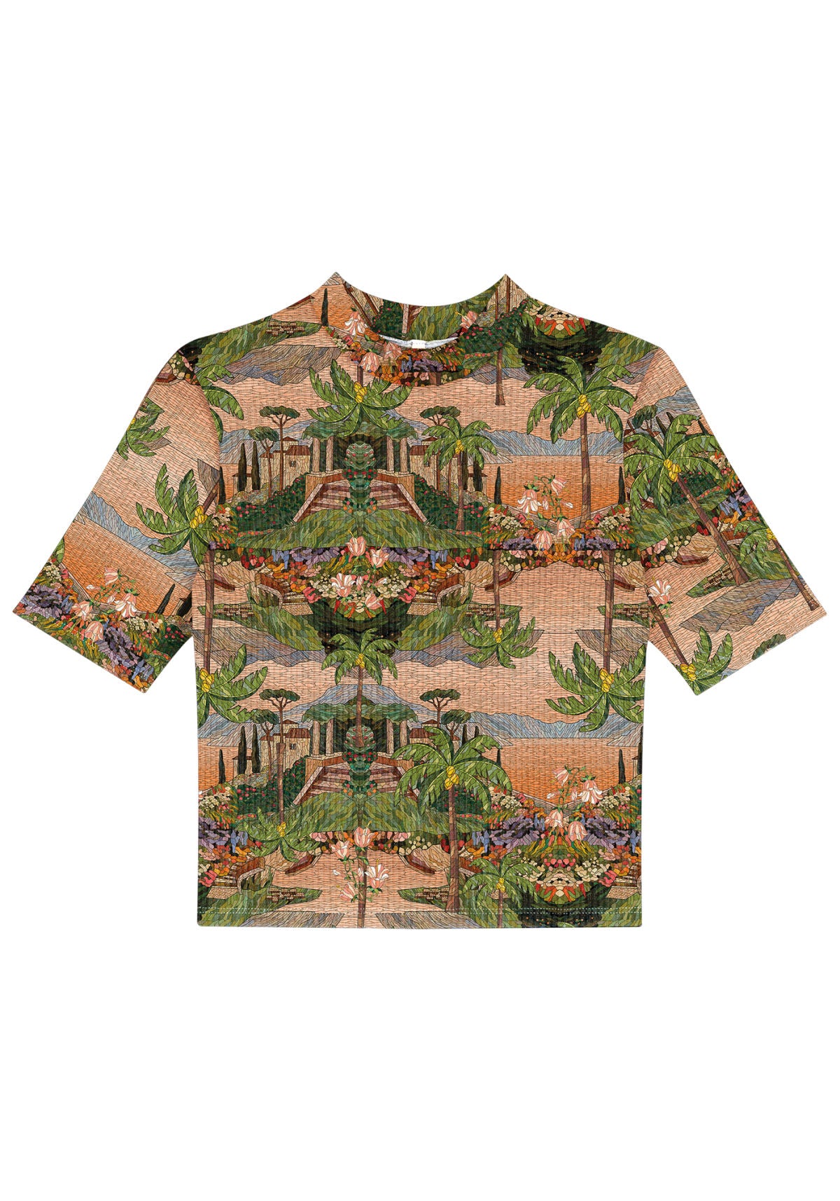 Blusa Manga Curta Canelada Lez A Lez Feminino 5016L