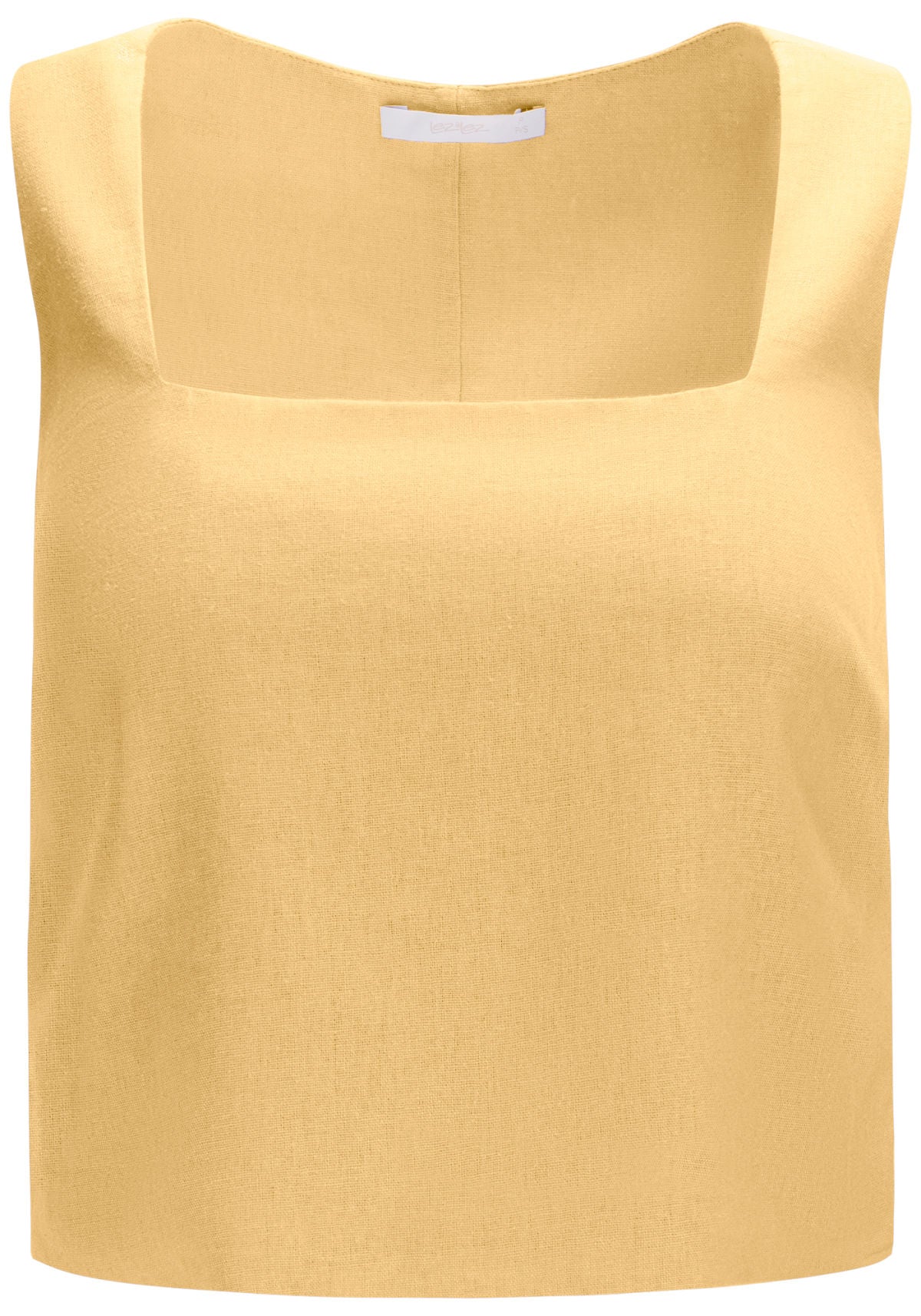 Blusa Cropped em Linho com Decote Lez A Lez Feminino 3108E