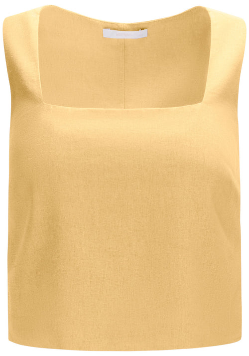 Blusa Cropped em Linho com Decote Lez A Lez Feminino 3108E