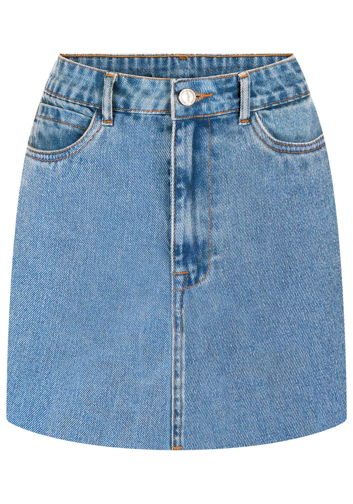 Saia Jeans Curta com Cintura Alta Lez A Lez Feminino 9460L