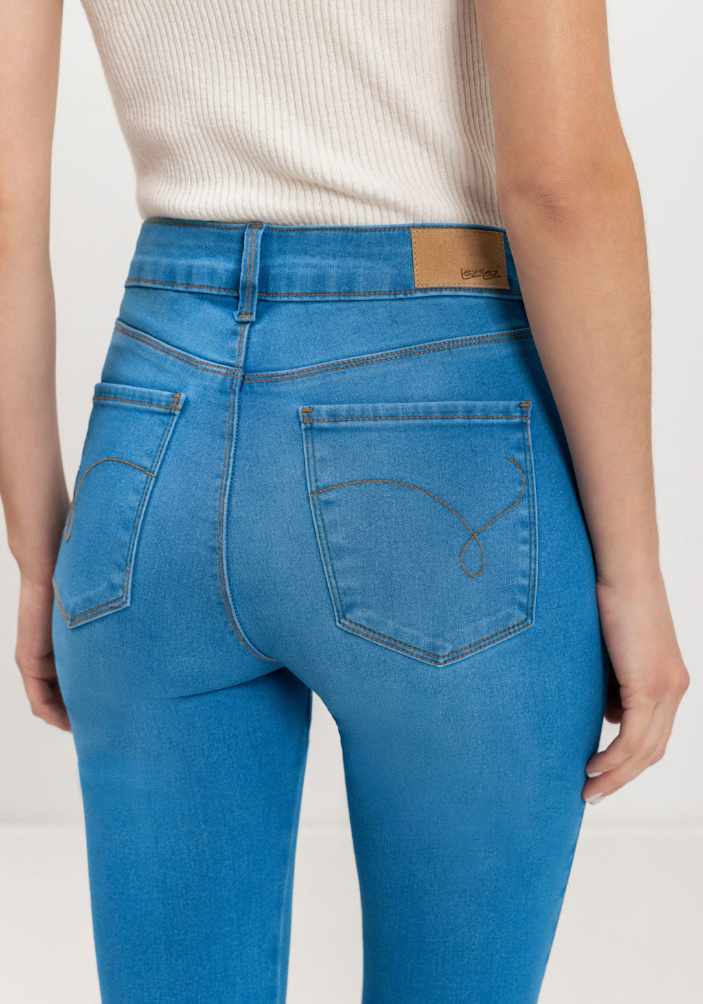 Calça Skinny Jeans Com Bolsos Lez A Lez Feminino 9499L