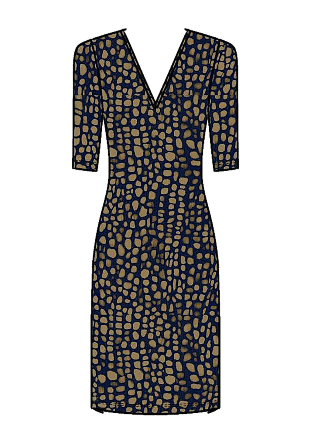 Vestido Curto Estampado Em Malha Lez A Lez Feminino 9154E