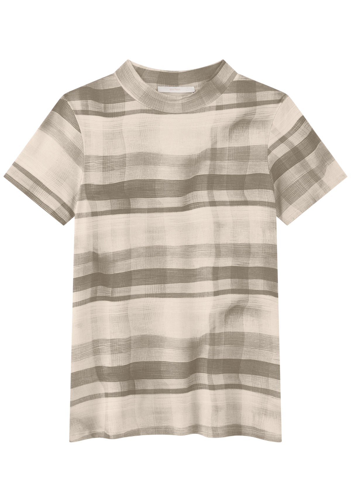 Blusa Estampada De Mangas Curtas Lez A Lez Feminino 7774E