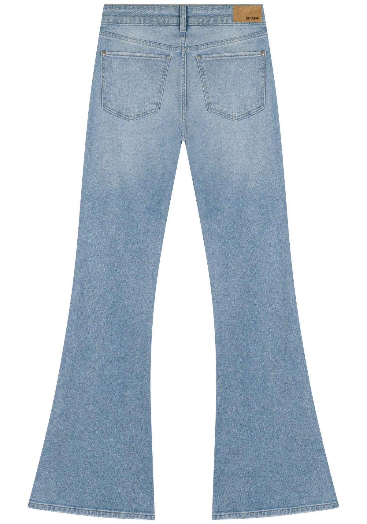 Calça Jeans Flare Com Cintura Alta E Elastano