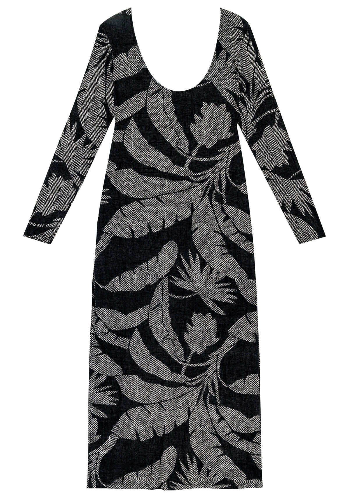 Vestido Manga Longa Estampado Lez A Lez Feminino 5669L