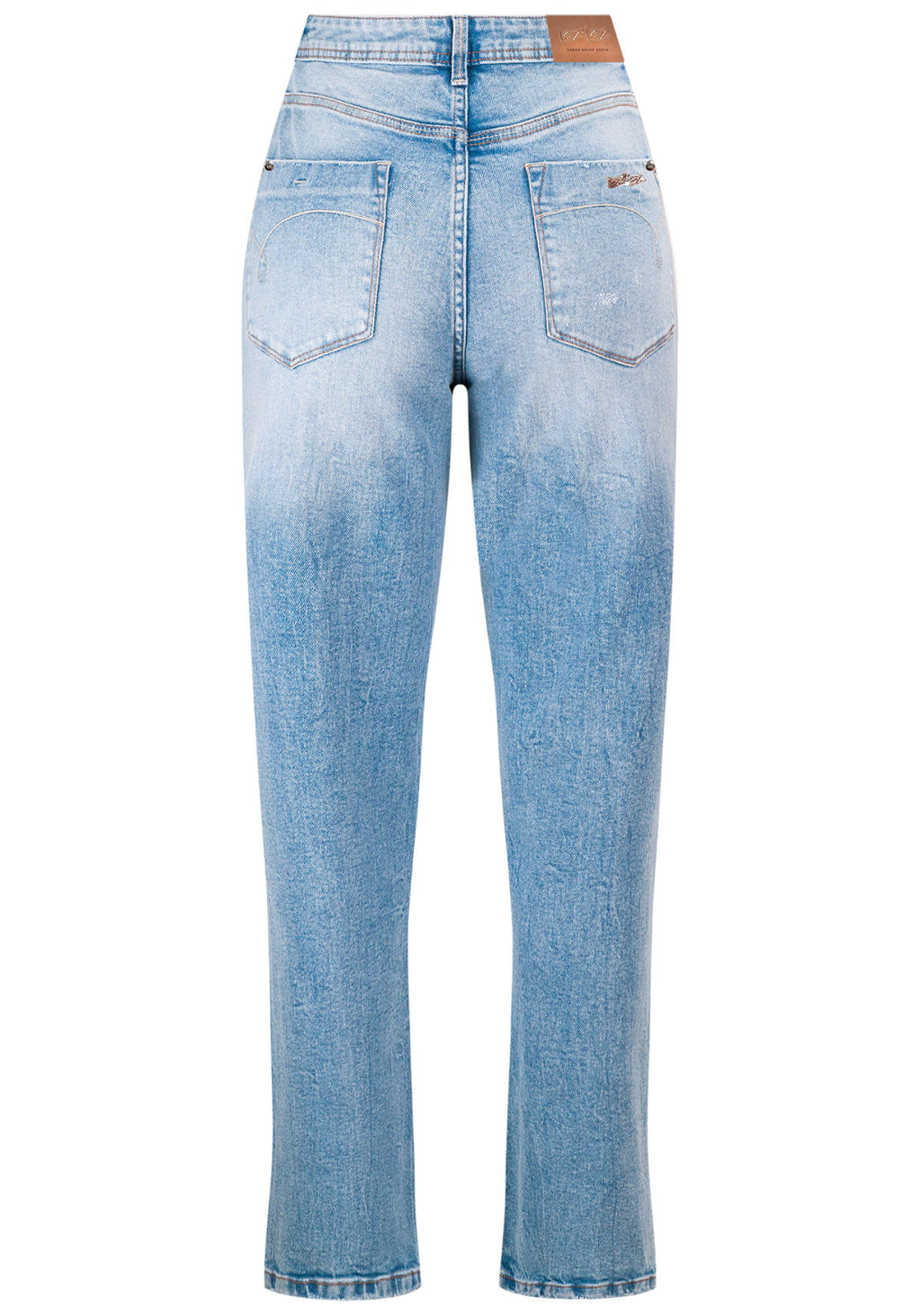 Calça Jeans Reta Slim Cropped Lez A Lez Feminino 9399L