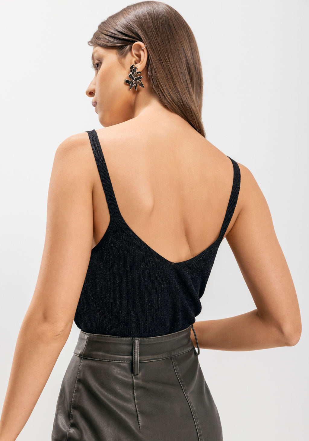 Blusa Regata De Alças Em Malha Lez A Lez Feminino 9304E
