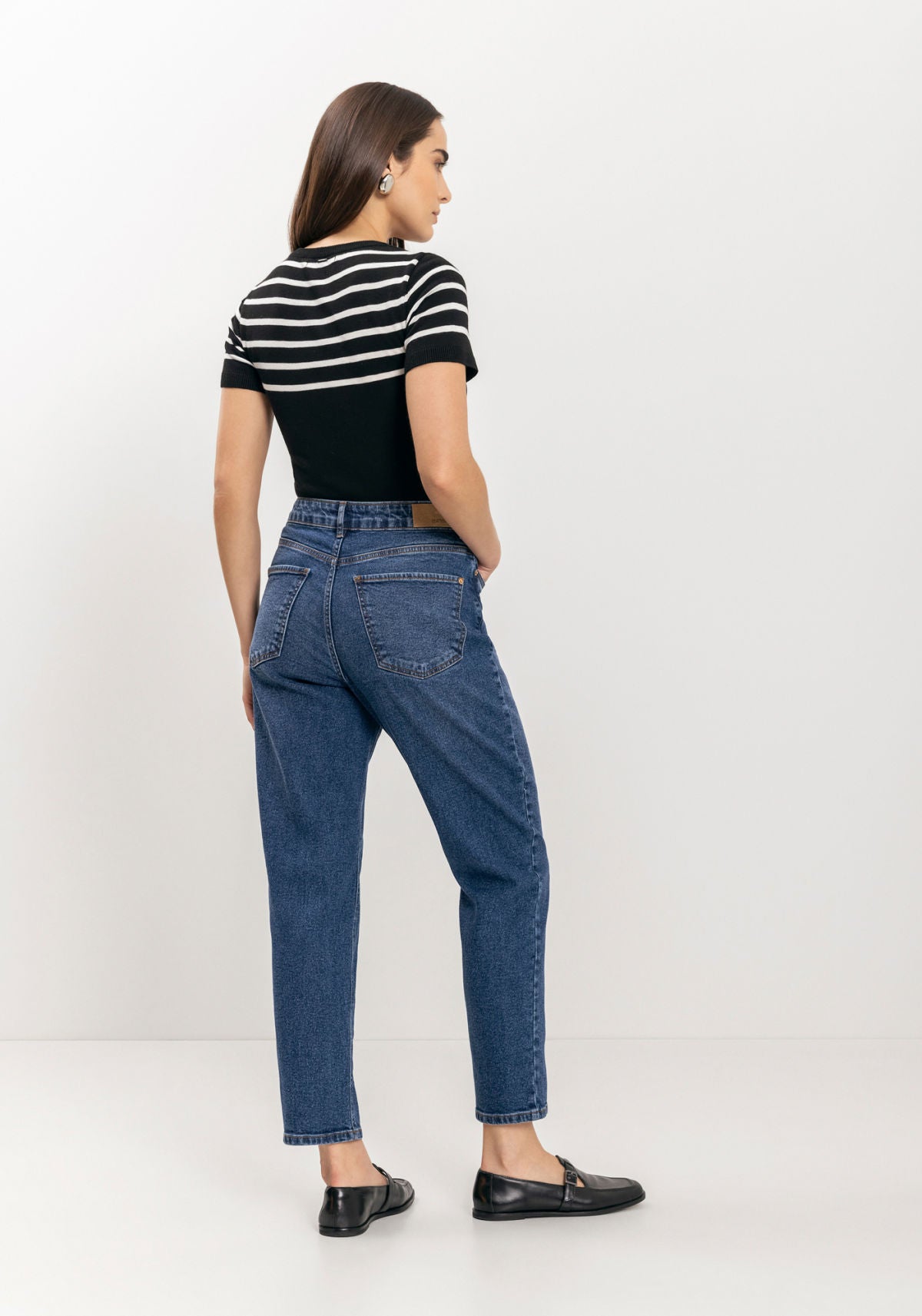 Calça Jeans Mom Comfort Com Cintura Lez A Lez Feminino 0765E
