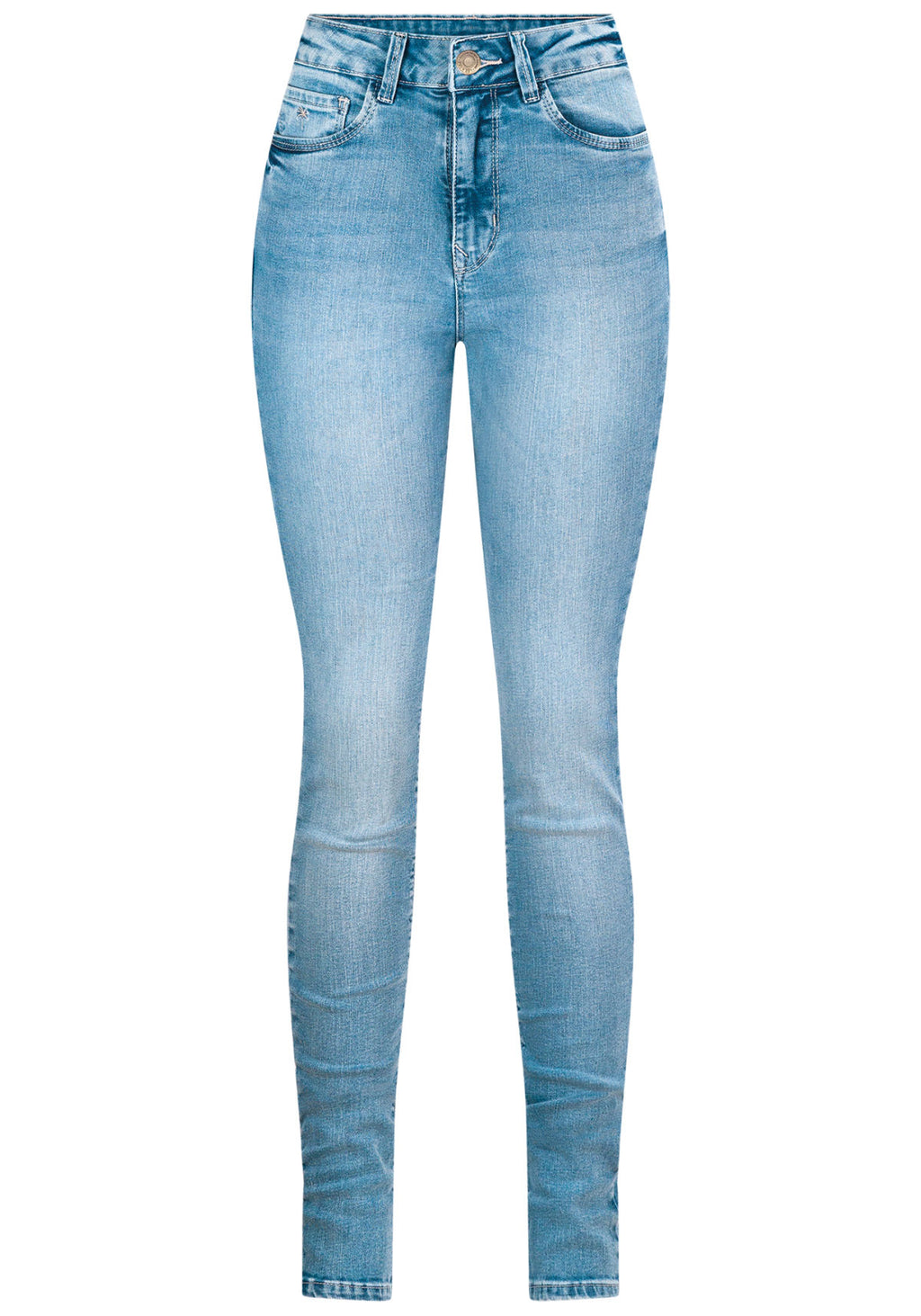 Calça Jeans Skinny Cintura Alta Lez A Lez Feminino 9372L